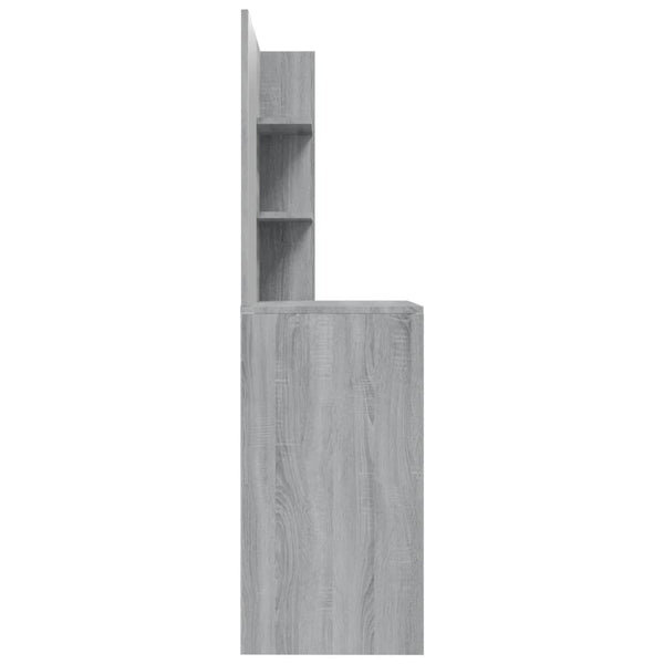 Grauer Schminktisch Nilda 74,5x40x141cm (Sonoma)