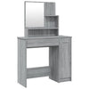 Grauer Schminktisch Simpronia 86,5x35x136cm (Sonoma)