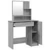 Grauer Schminktisch Simpronia 86,5x35x136cm (Sonoma)