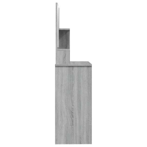 Grauer Schminktisch Simpronia 86,5x35x136cm (Sonoma)