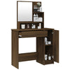 Brauner Eichen-Schminktisch Simpronia 86,5x35x136cm