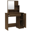 Brauner Eichen-Schminktisch Simpronia 86,5x35x136cm