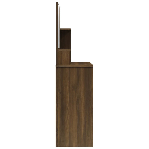 Brauner Eichen-Schminktisch Simpronia 86,5x35x136cm