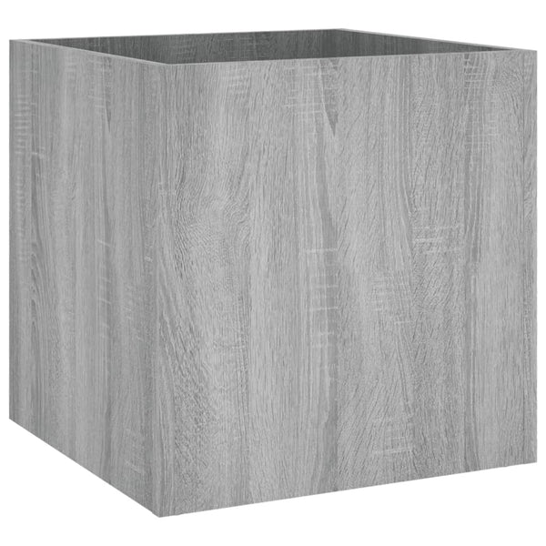 Harmaa kukkalaatikko Oprica 40x40x40cm (puinen)