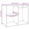 Grauer Kosmetikschrank Frodita 80x40x65cm (Holz)