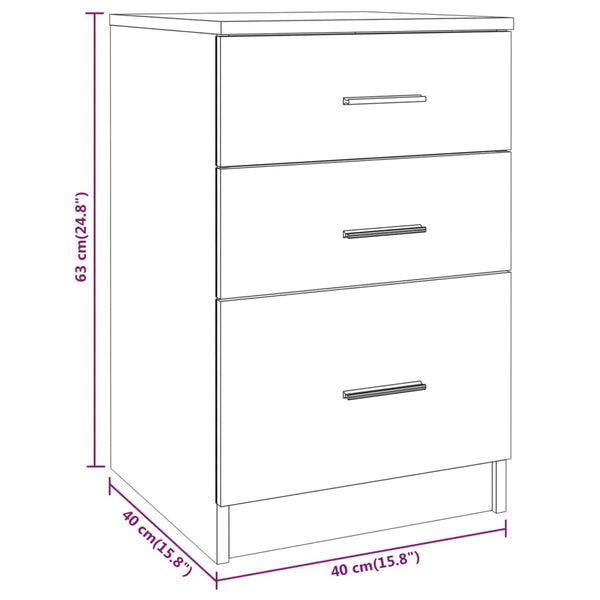 Nachttisch Savutammi Valvoarea 40x40x63cm (Holz)