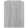Grauer Schminkhocker Rosario 70x35x45cm (Holz)