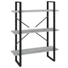 Rindunica graues Bücherregal 80x30x105cm (Holz)