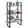 Rindunica graues Bücherregal 80x30x105cm (Holz)