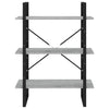 Rindunica graues Bücherregal 80x30x105cm (Holz)