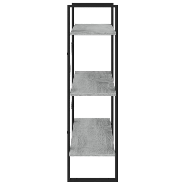 Rindunica graues Bücherregal 80x30x105cm (Holz)