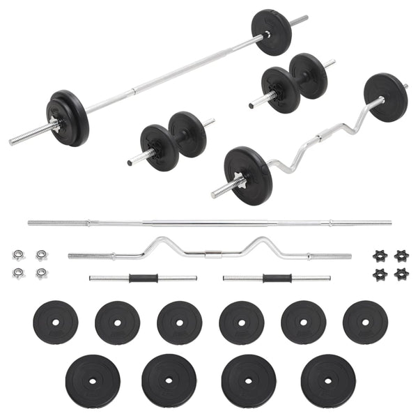 30 kg Gewichtsset für Hanteln und Platten