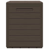 Braune Gartenaufbewahrungstruhe Elvera 58,5x46x55cm (Polypropylen)
