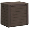 Braune Gartenaufbewahrungstruhe Elvera 58,5x46x55cm (Polypropylen)
