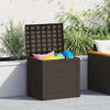 Braune Gartenaufbewahrungstruhe Elvera 58,5x46x55cm (Polypropylen)