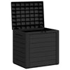 Anthrazitfarbene Garten-Truhenbox Elvera 58,5x46x55cm (Polypropylen)