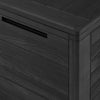 Anthrazitfarbene Garten-Truhenbox Elvera 58,5x46x55cm (Polypropylen)