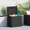 Anthrazitfarbene Garten-Truhenbox Elvera 58,5x46x55cm (Polypropylen)
