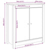 2 Konsolen Zoya 70x35x80cm (Kiefer)
