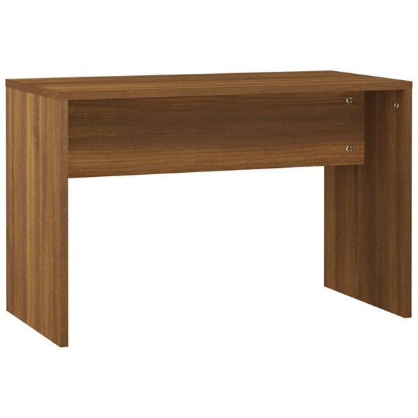Schminktisch-Set Viorian aus brauner Eiche (mit LED-Beleuchtung, Holz)