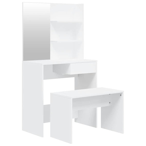 Weißer Schminktisch Thasse 74,5x40x141cm