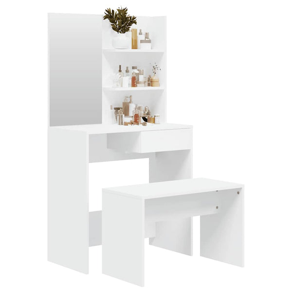 Weißer Schminktisch Thasse 74,5x40x141cm