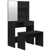Schminktischset Thasse schwarz 74,5x40x141cm
