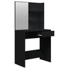 Schminktischset Thasse schwarz 74,5x40x141cm