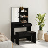 Schminktischset Thasse schwarz 74,5x40x141cm