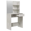 Schminktisch-Set Thasse, betongrau, 74,5x40x141cm