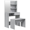 Graues Schminktisch-Set Thasse 74,5x40x141cm