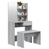 Graues Schminktisch-Set Thasse 74,5x40x141cm