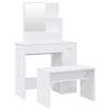 Petruneac Schminktisch-Set weiß 86,5x35x136cm