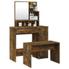 Spiegeltisch-Set Petruneac aus Rauchereiche 86,5x35x136cm