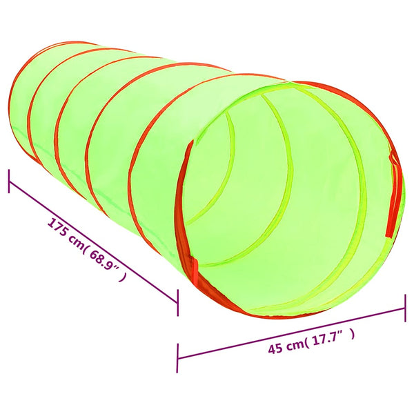Kinderspieltunnel grün 175 cm Polyester