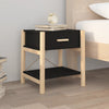 Schwarze Nachttische Polina 42x38x45cm (2er Set Holz)