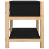Schwarze Nachttische Polina 42x38x45cm (2er Set Holz)
