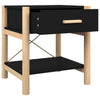Schwarze Nachttische Polina 42x38x45cm (2er Set Holz)