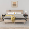 Schwarze Nachttische Polina 42x38x45cm (2er Set Holz)