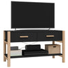 Schwarzer TV-Schrank Nersin 82x38x45cm (Holz)