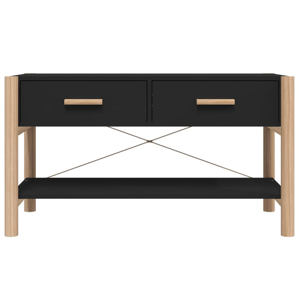 Schwarzer TV-Schrank Nersin 82x38x45cm (Holz)