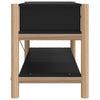 Schwarzer TV-Schrank Nersin 82x38x45cm (Holz)