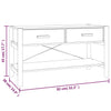 Schwarzer TV-Schrank Nersin 82x38x45cm (Holz)