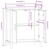 Weißes Sideboard Kakas 62x38x70cm (Holz)