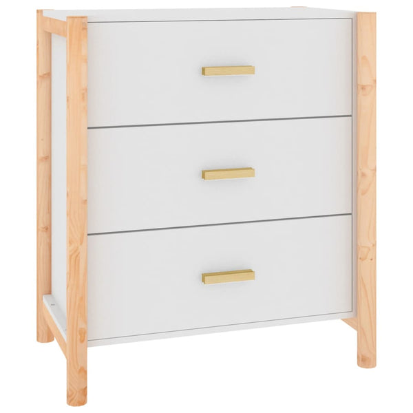 Weißes Sideboard Cazemir 62x38x70cm (Holz)