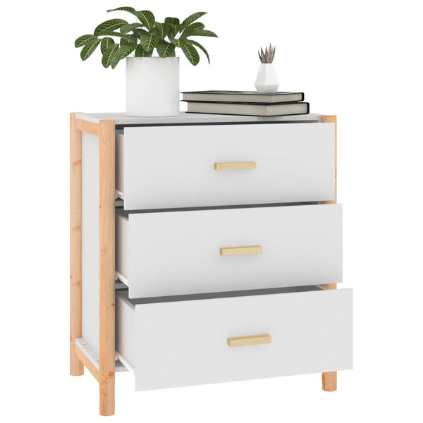 Weißes Sideboard Cazemir 62x38x70cm (Holz)