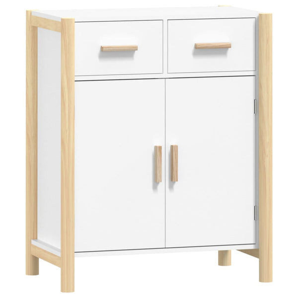 Weißes Sideboard Doruta 62x38x75cm (Holz)