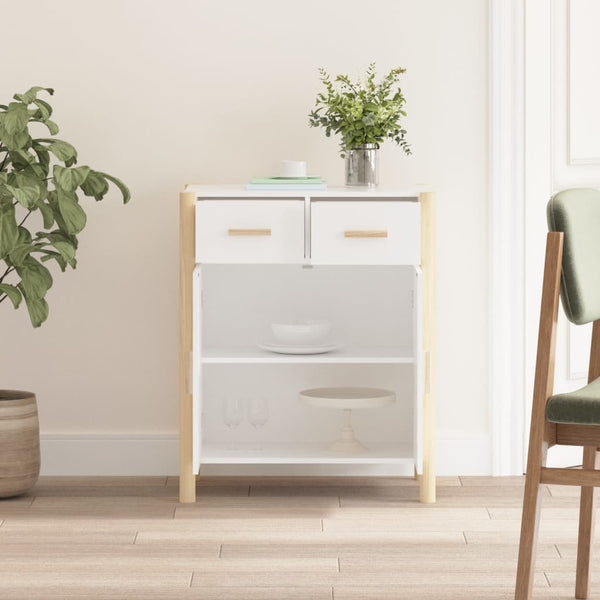 Weißes Sideboard Doruta 62x38x75cm (Holz)