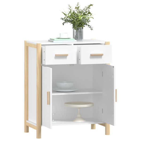 Weißes Sideboard Doruta 62x38x75cm (Holz)
