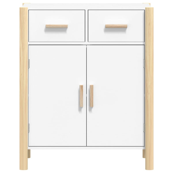 Weißes Sideboard Doruta 62x38x75cm (Holz)